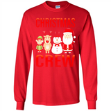 CHRISTMAS CREW Shirt X-mas Santa Snowman Reindeer Elf - Long Sleeve T-Shirt
