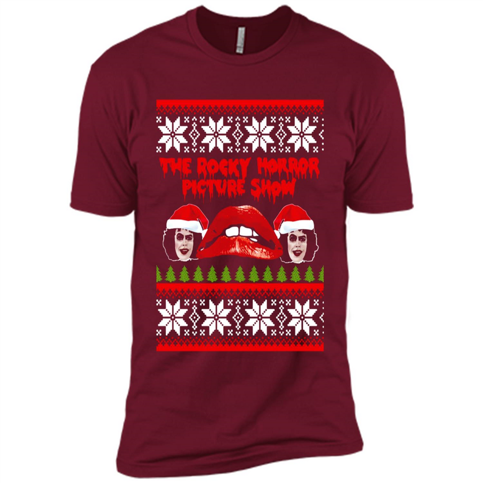 The Rocky Horror Picture Show Christmas sweater - Premium Short Sleeve T-Shirt