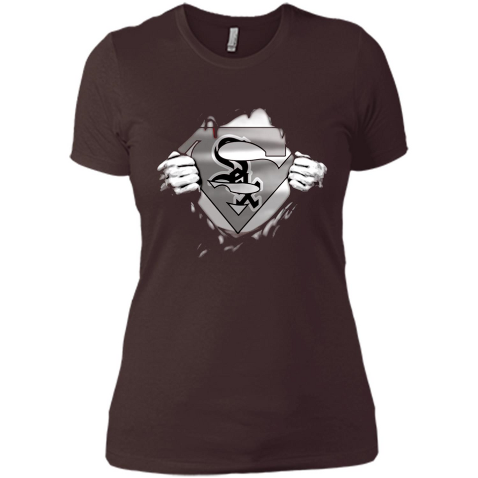 Chicago White Sox And Superman Fans - Ladies' Boyfriend T-Shirt