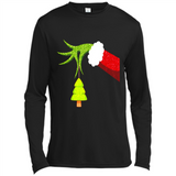 Funny Grinch Hand Holding Christmas Tree Ornament Christmas PING PONG