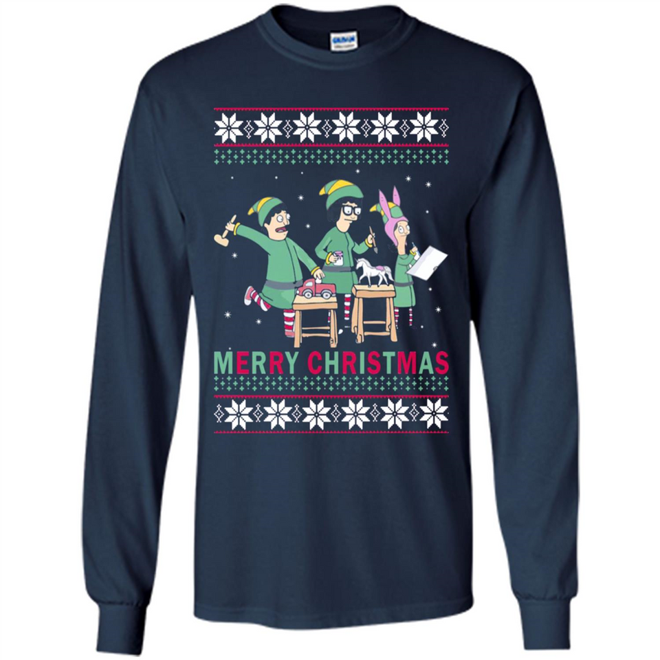 Bob’s burgers Elf Merry Christmas - Long Sleeve T-Shirt