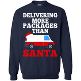 Delivering More Packages Than Santa Shirt - Postal Gift - Sweatshirt