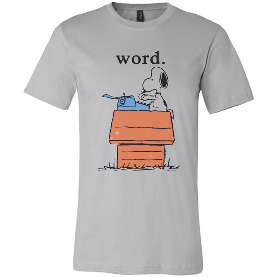 Snoopy Word - Canvas Unisex T-Shirt