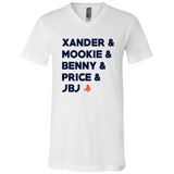Baseball Favorite Players - Canvas Unisex V-Neck