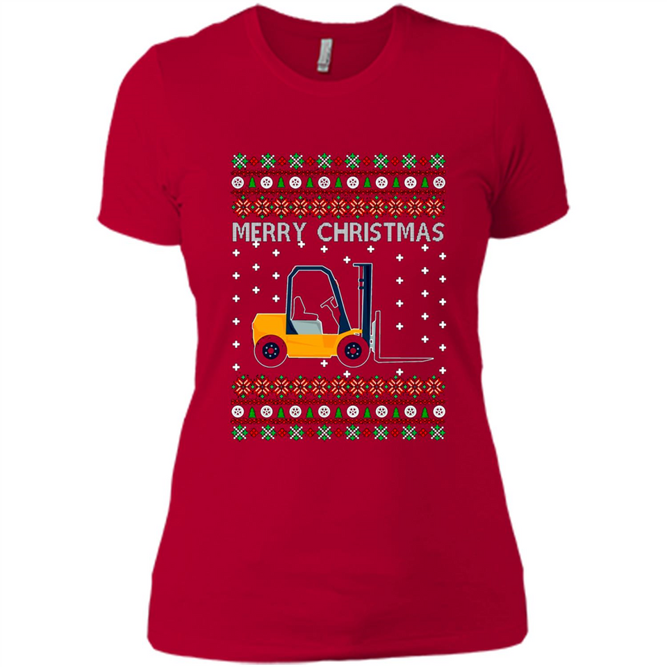 Merry Christmas Forklift ugly sweatshirt PINGPONG