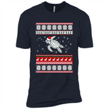 Sea Turtle Ugly Christmas T-Shirt - Premium Short Sleeve T-Shirt