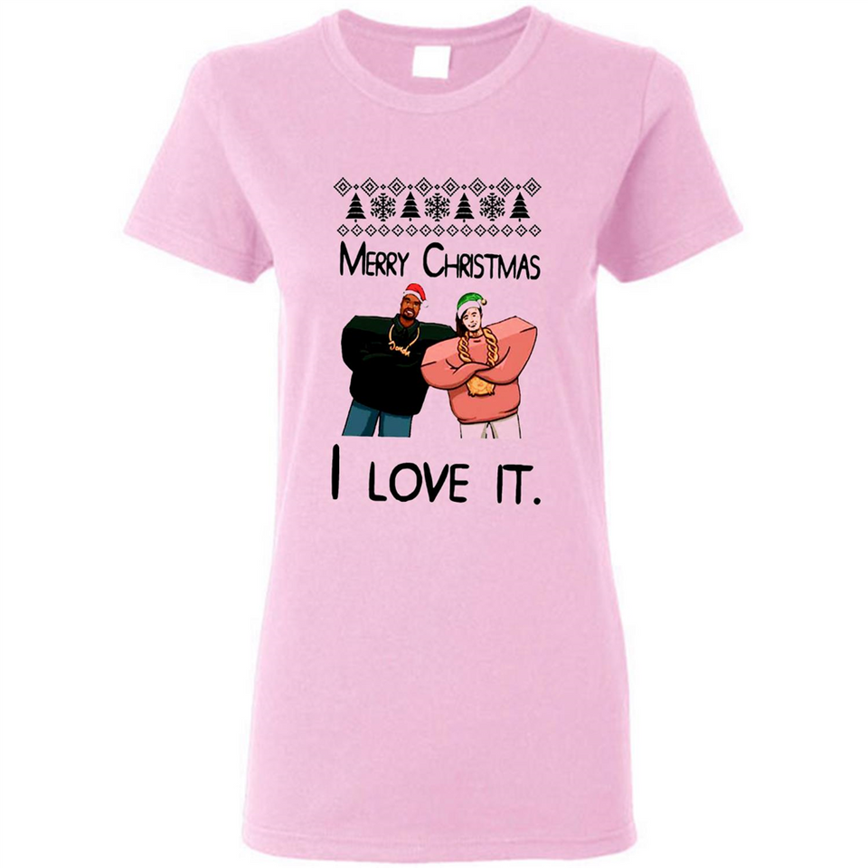 Drake Merry Christmas I love it sweatshirt PINGPONG - Ladies Short-Sleeve