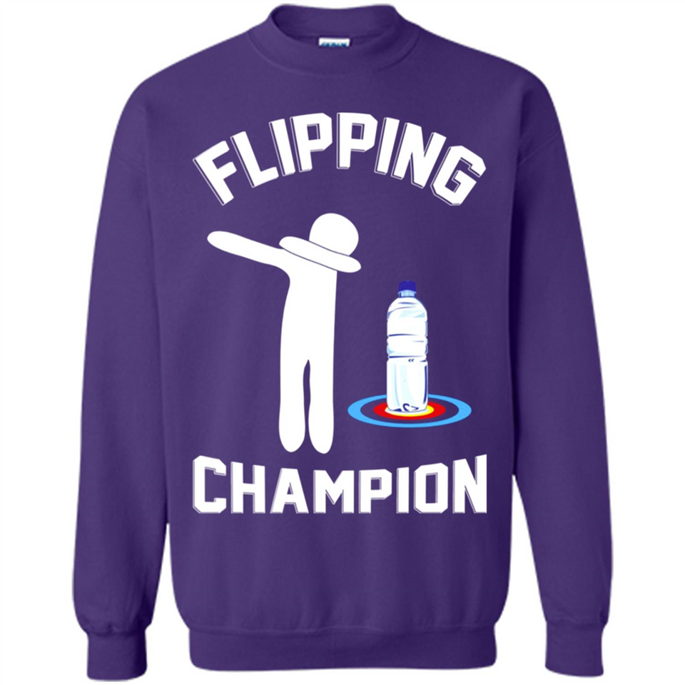 Water Bottle Flipping Tshirt Dabbing Flipping Champion - Sweatshirt