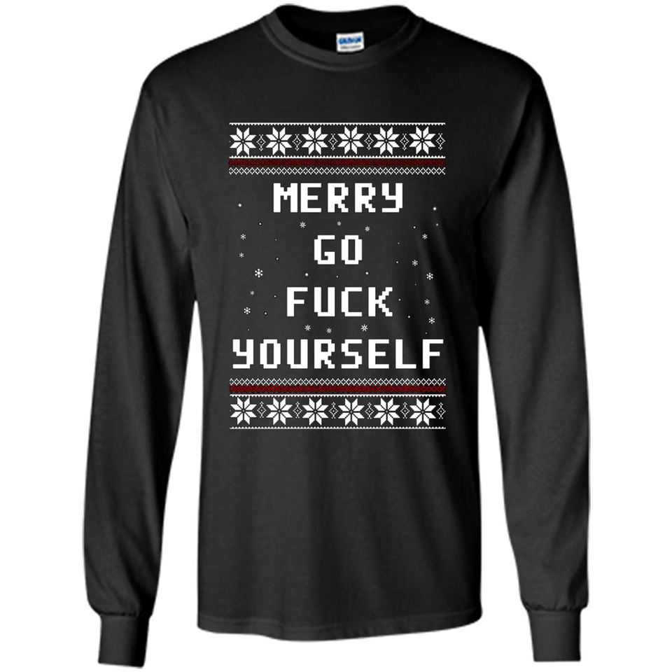 Merry go fuck yourself Christmas sweatshirt PINGPONG
