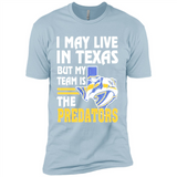 I May Live In Texas But My Team Is The Predators - Premium Short Sleeve T-Shirt