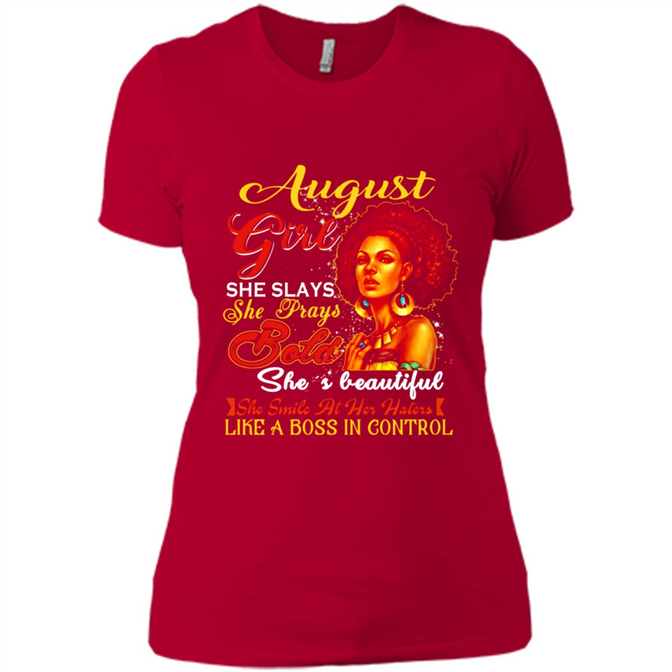 August Girl She Slays She Prays Beautiful Birthday PINGPONG