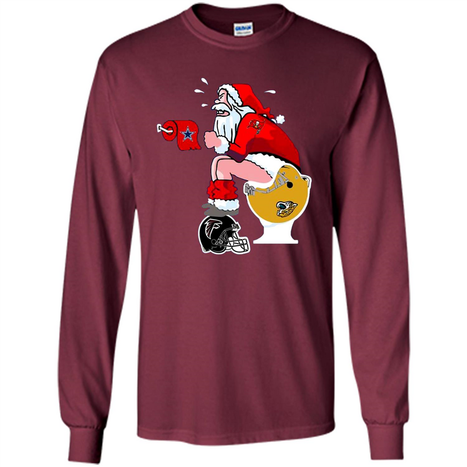 Tampa Bay Buccaneers Santa Claus Toilet