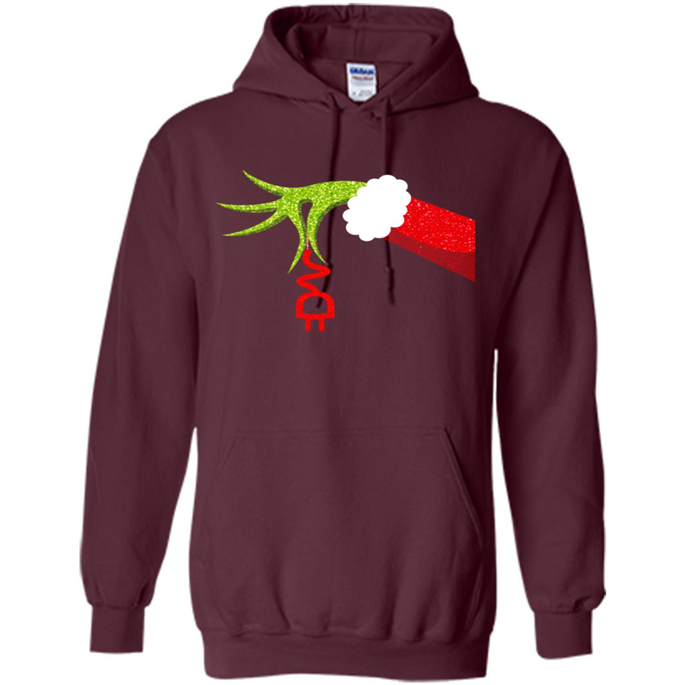 Funny Grinch Hand Holding Electrician Ornament Christmas PING PONG