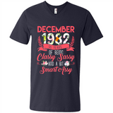 December 1982 36 Years Of Being Classy Sassy - Men's V-Neck