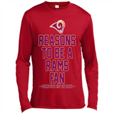 Reasons to be a Los Angeles Rams Fan Complete List on Back - Canvas Long Sleeve T-Shirt