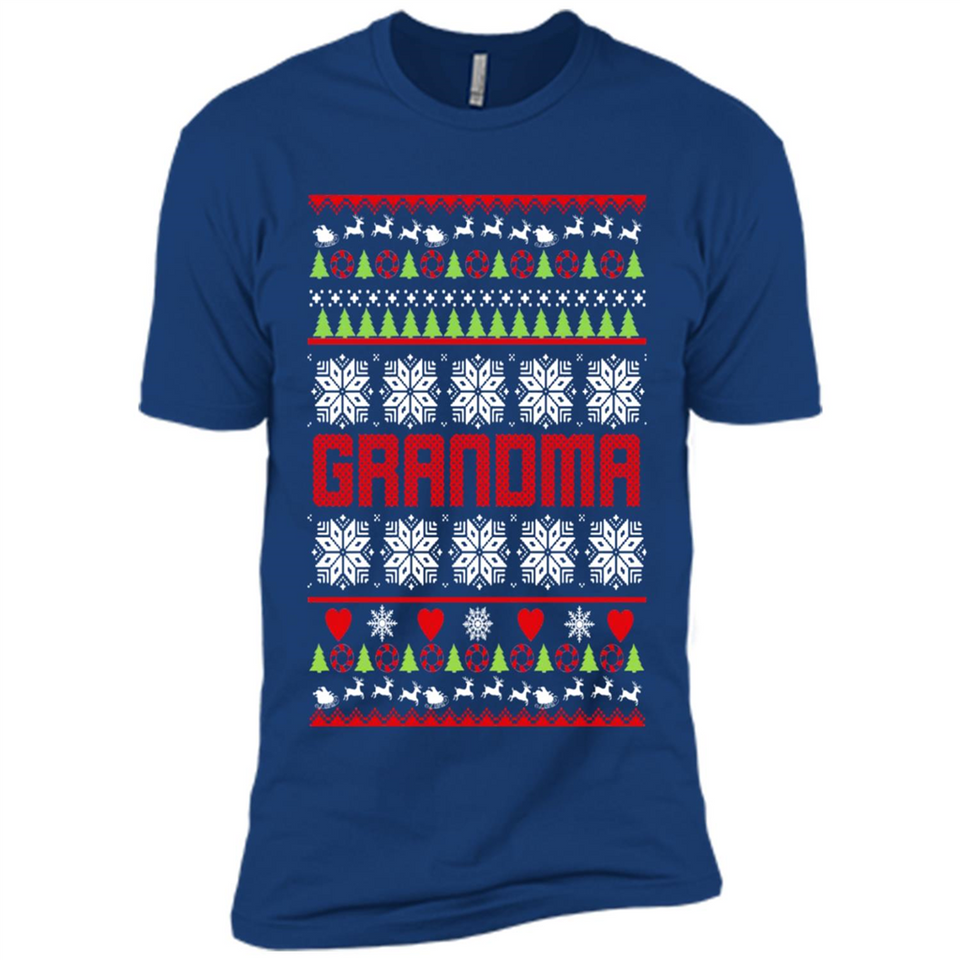 Grandma Ugly Christmas - Premium Short Sleeve T-Shirt