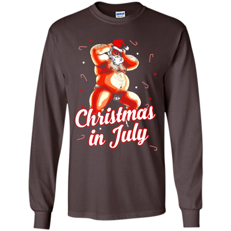Christmas In July - Funny Dancing Santa - Long Sleeve T-Shirt