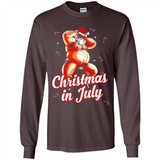 Christmas In July - Funny Dancing Santa - Long Sleeve T-Shirt