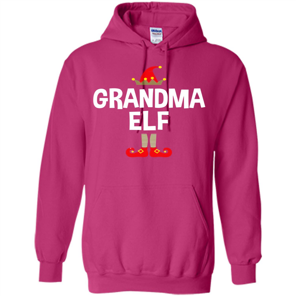 Grandma Elf Shirt -Family Matching Christmas Pajamas - Hoodie
