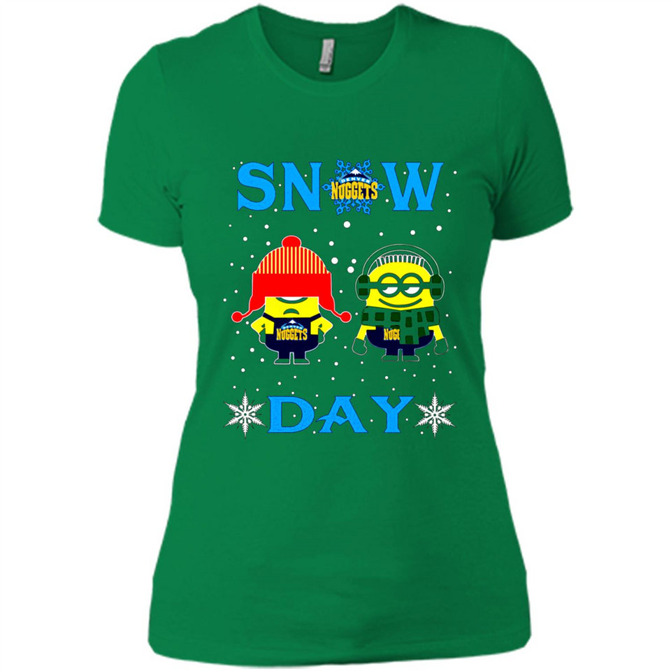 Snow Day Shirt For Denver Nuggets Vs Minion Fans pingpong