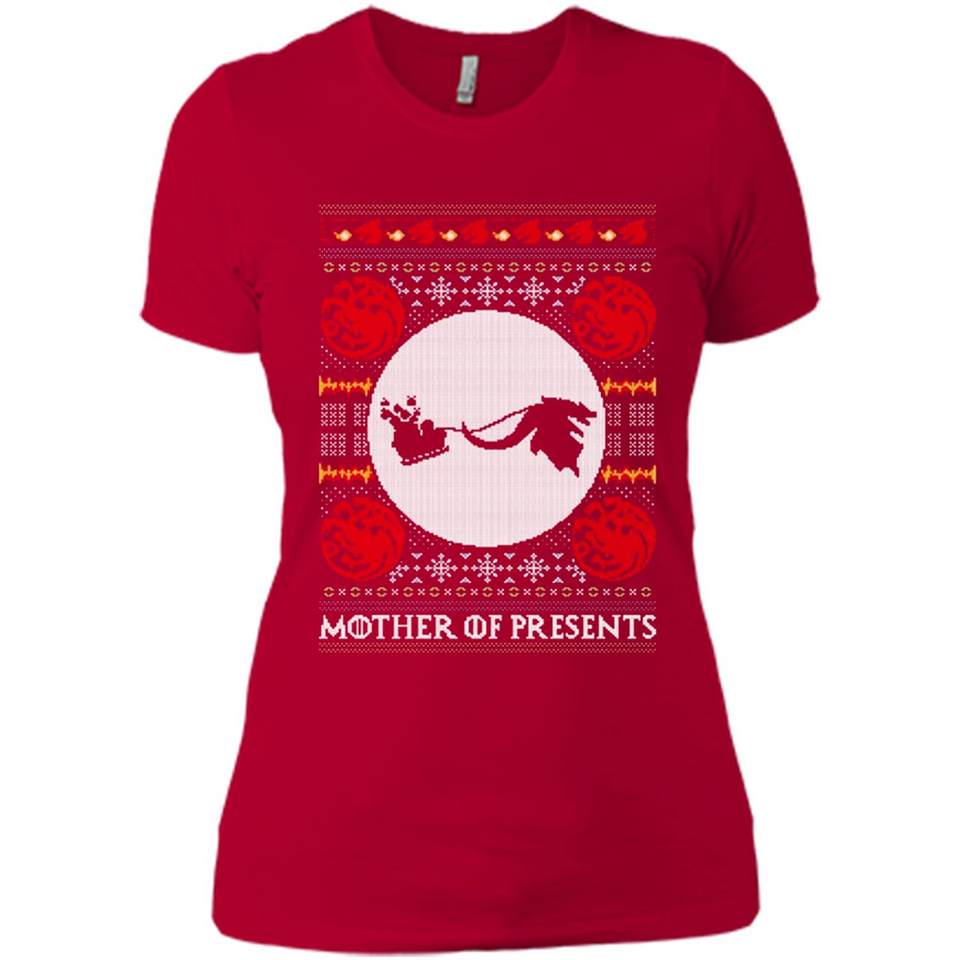 Mother Of Presents – Game of Thrones ugly christmas sweater - Ladies' Boyfriend T-Shirt