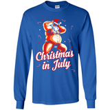 Christmas In July - Funny Dancing Santa - Long Sleeve T-Shirt
