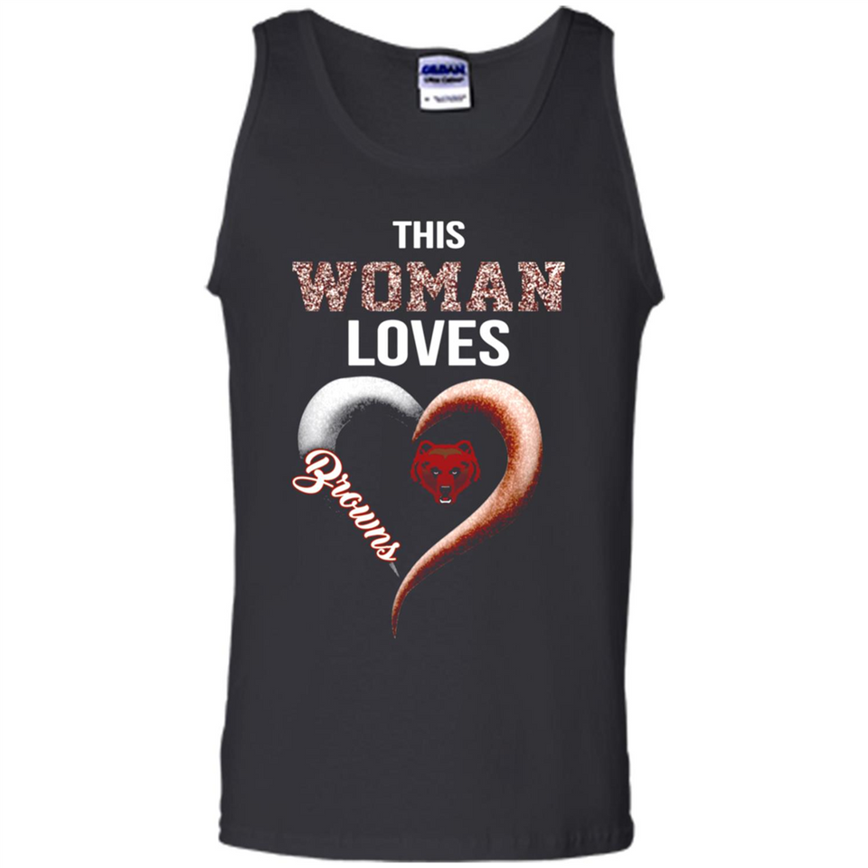 This Woman love Browns NFL football team - Tank Top