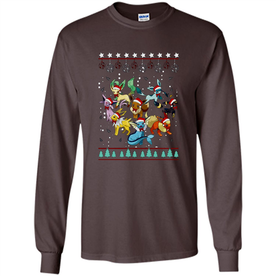 Pokemon Eeveelutions Ugly Christmas Sweater Perfect Christmas PINGPONG