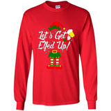 Let's Get Elfed Up Drinking Beer Christmas PINGPONG