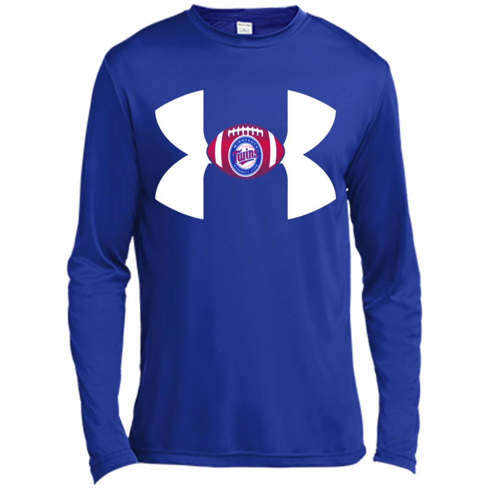 Minnesota Twins Under Armour Logo - Canvas Long Sleeve T-Shirt