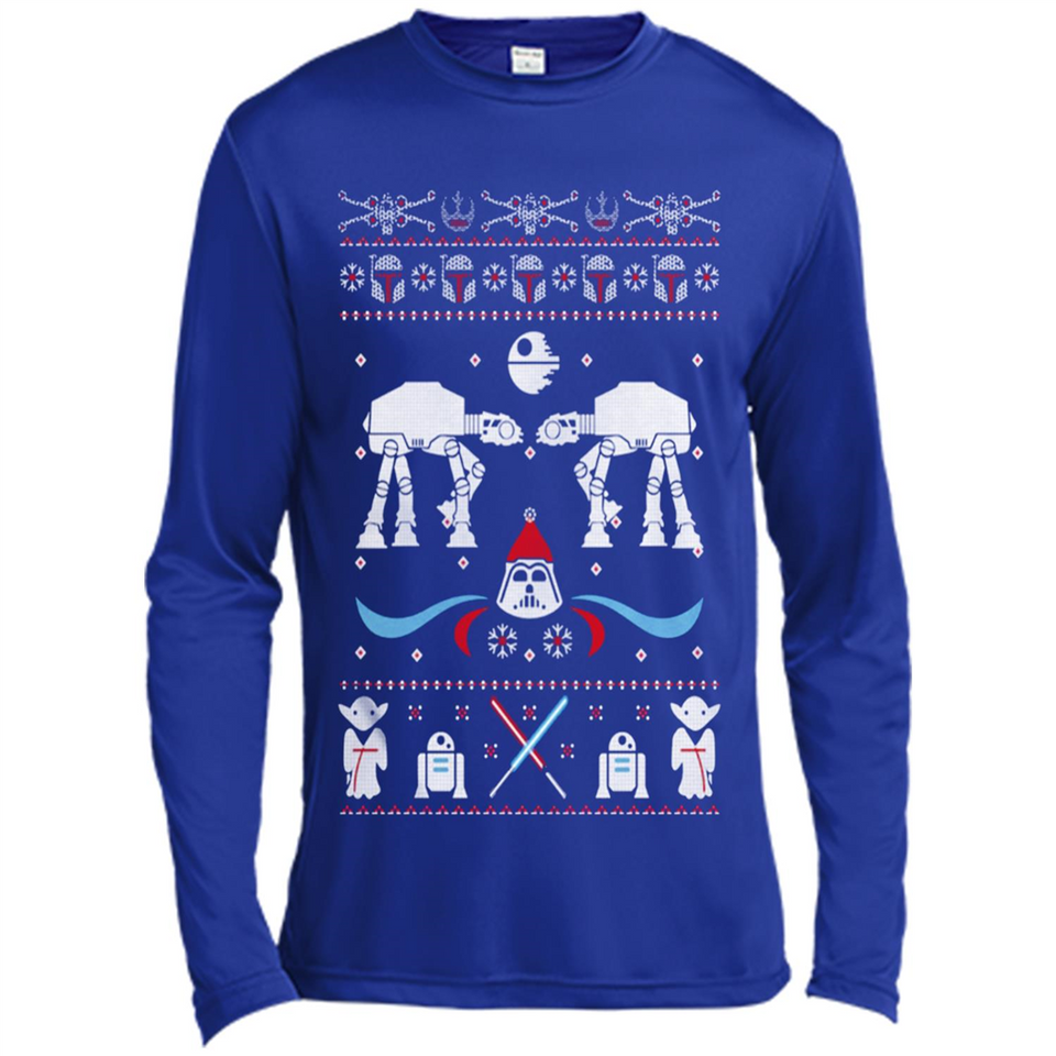 Star Wars Icons Funny Ugly Christmas - Canvas Long Sleeve T-Shirt
