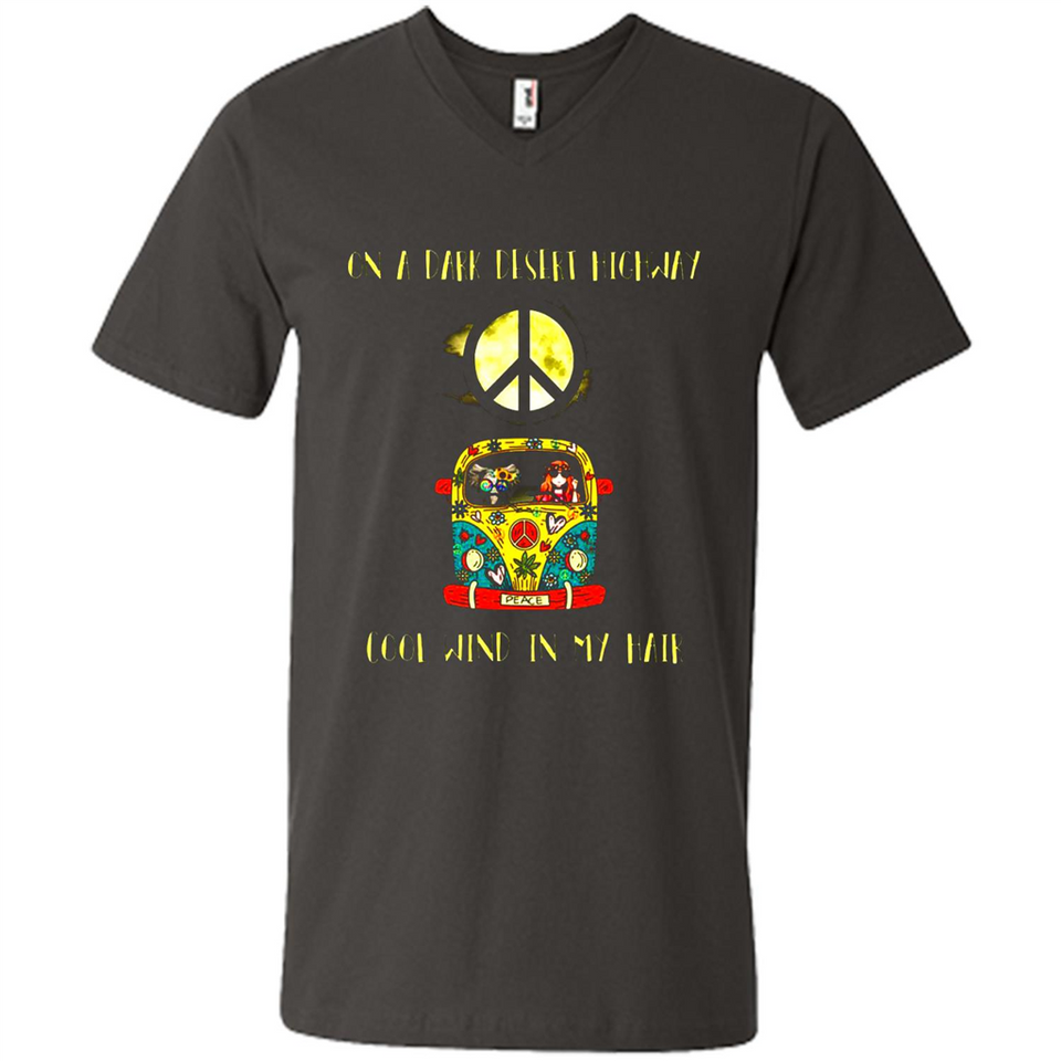 Peace-On A Dark Desert Highway Cool Wind In My Hair Shirt PINGPONG - Men's V-Neck