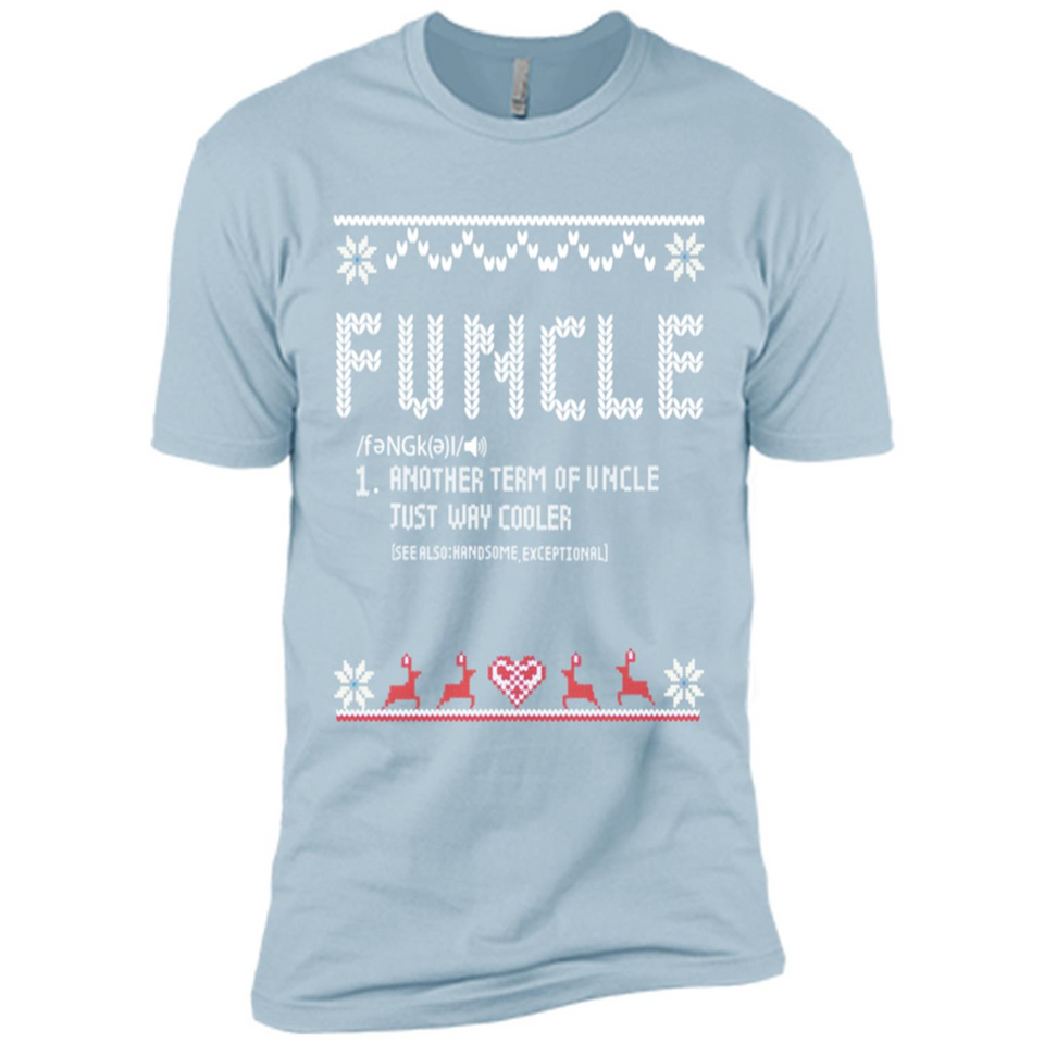Mens Christmas Funcle Definition - Premium Short Sleeve T-Shirt