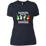 Christmas Garden Gnome Hanging With My Gnomies Shirt Sweater - Ladies' Boyfriend T-Shirt