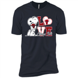 Snoopy loves NBA Chicago Bulls - Premium Short Sleeve T-Shirt