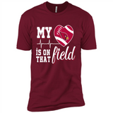 Arizona Cardinals Football My Heart is on that Field - Premium Short Sleeve T-Shirt