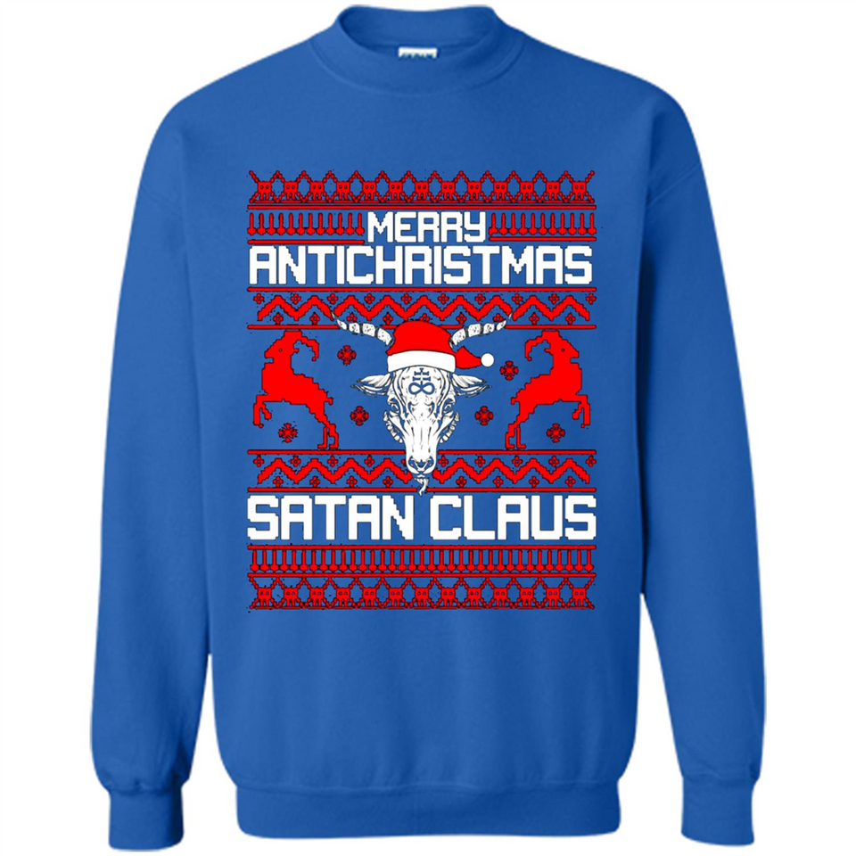 Merry Antichristmas Satan Claus Sweatshirt PINGPONG