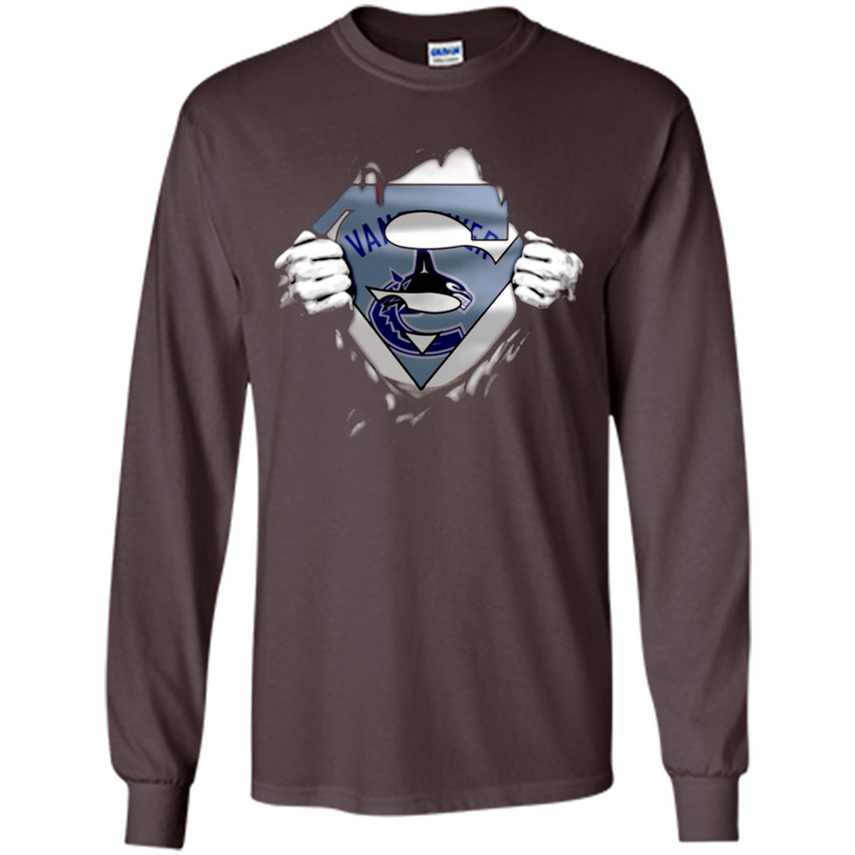 Vancouver Canucks And Superman Fans - Long Sleeve T-Shirt