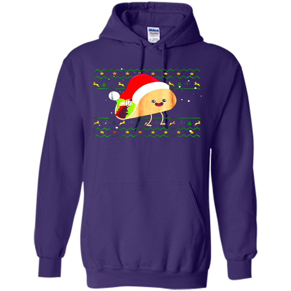 TACO Santa Hat Ugly Christmas shirt Ladies' Boyfriend