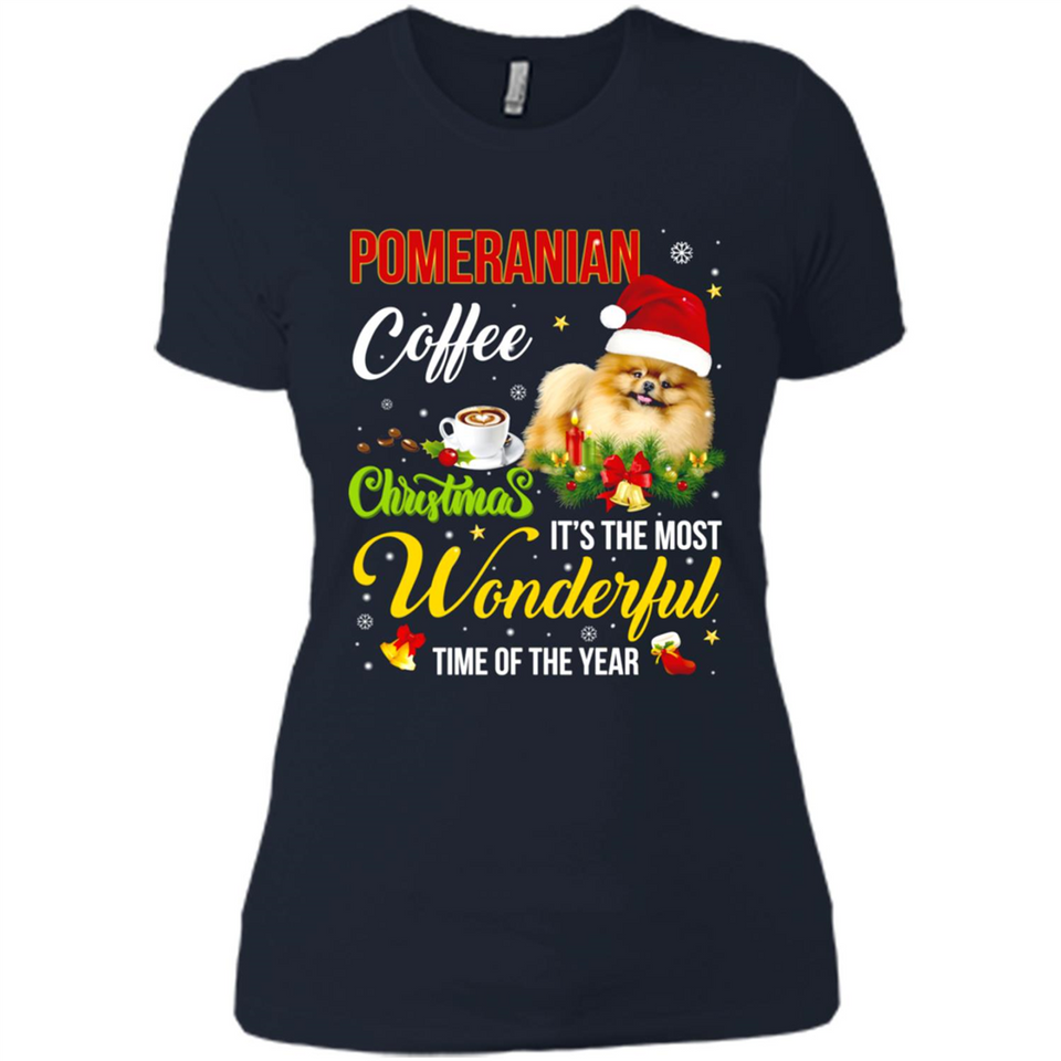 Pomeranian Coffee Wonderful Christmas