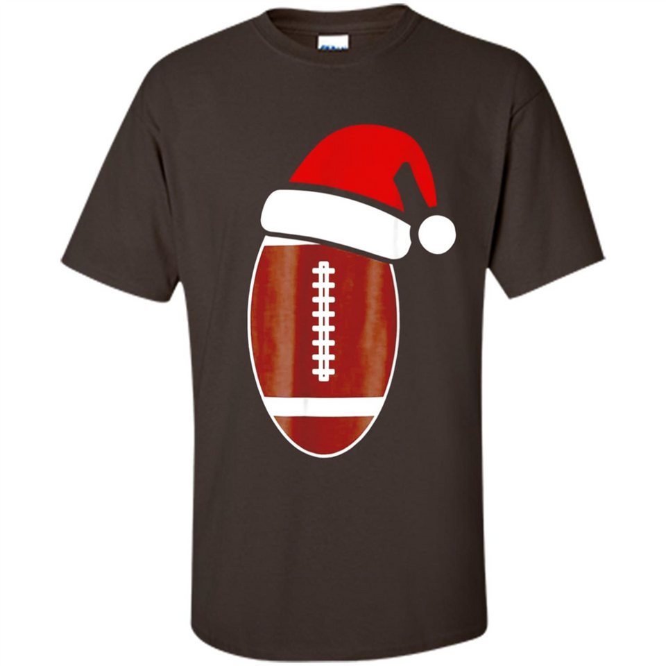 Christmas Football Shirt - Football Santa Hat Christmas