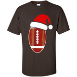 Christmas Football Shirt - Football Santa Hat Christmas