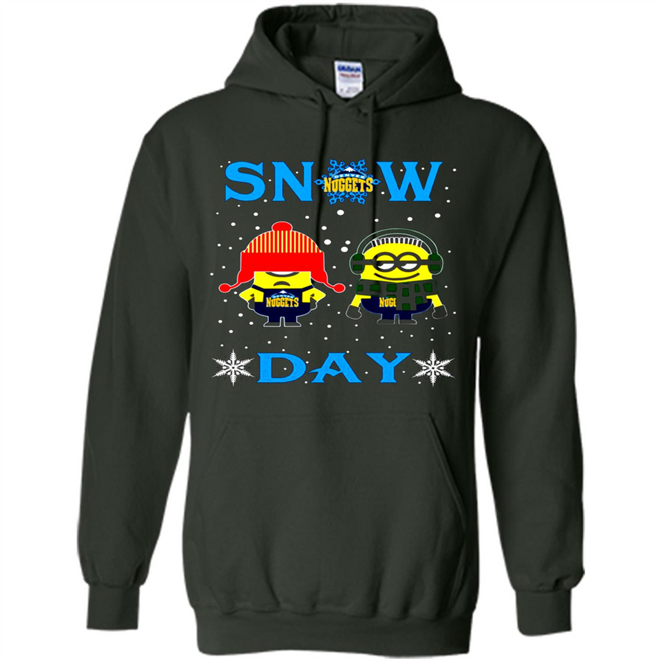 Snow Day Shirt For Denver Nuggets Vs Minion Fans pingpong