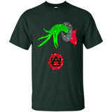 GRINCH HAND HOLDING AUBURN TIGERS GLITTER CHRISTMAS PINGPONG