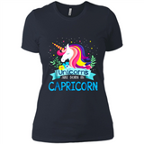 Unicorns are born in Capricorn Birthday Rainbow Gift Custom Ultra Cotton
