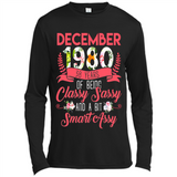 December 1980 38 Years Of Being Classy Sassy - Canvas Long Sleeve T-Shirt