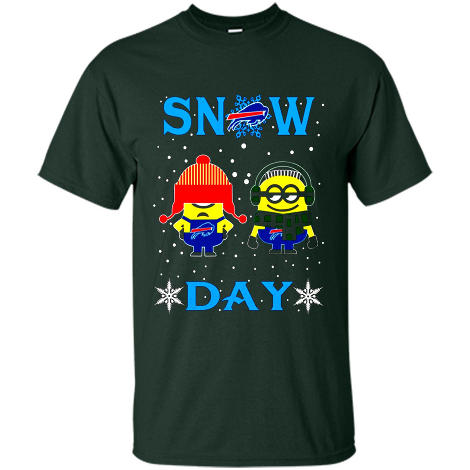 Snow Day Shirt For Buffalo Bills Vs Minion Fans pingpong