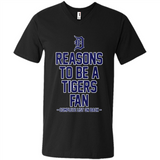 Reasons to be a Detroit Tigers Fan Complete List on Back - Men's V-Neck