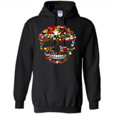Skull Christmas Decorations Merry Xmas T-Shirt - Hoodie