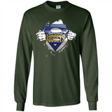 Denver Nuggets And Superman Fans - Long Sleeve T-Shirt